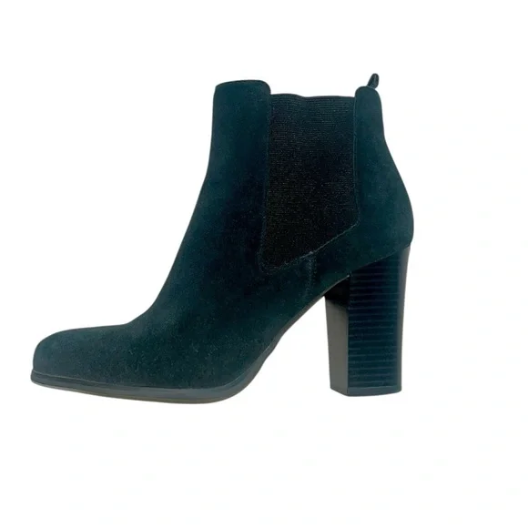 Michael Kors Black Suede Heeled Boots Size 8.5 NWOT - Picture 4 of 9